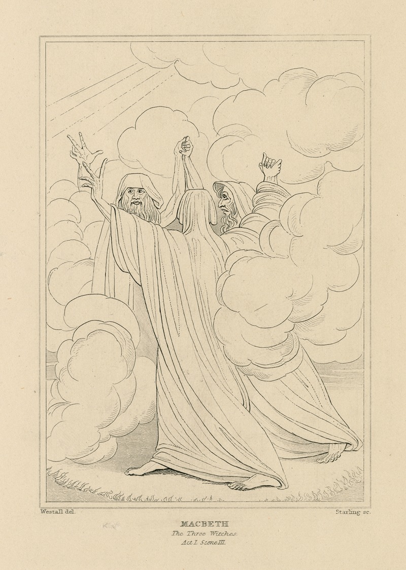 William Francis Starling - Macbeth, act 1, scene 3, the three witches