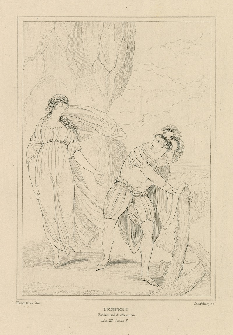 William Francis Starling - Tempest, Ferdinand & Miranda, act III, scene I