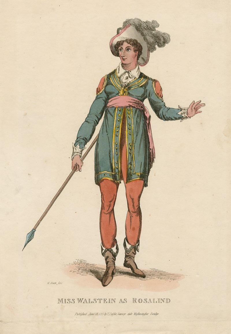 William Heath - Miss Walstein as Rosalind [in Shakespeare’s As you like it]