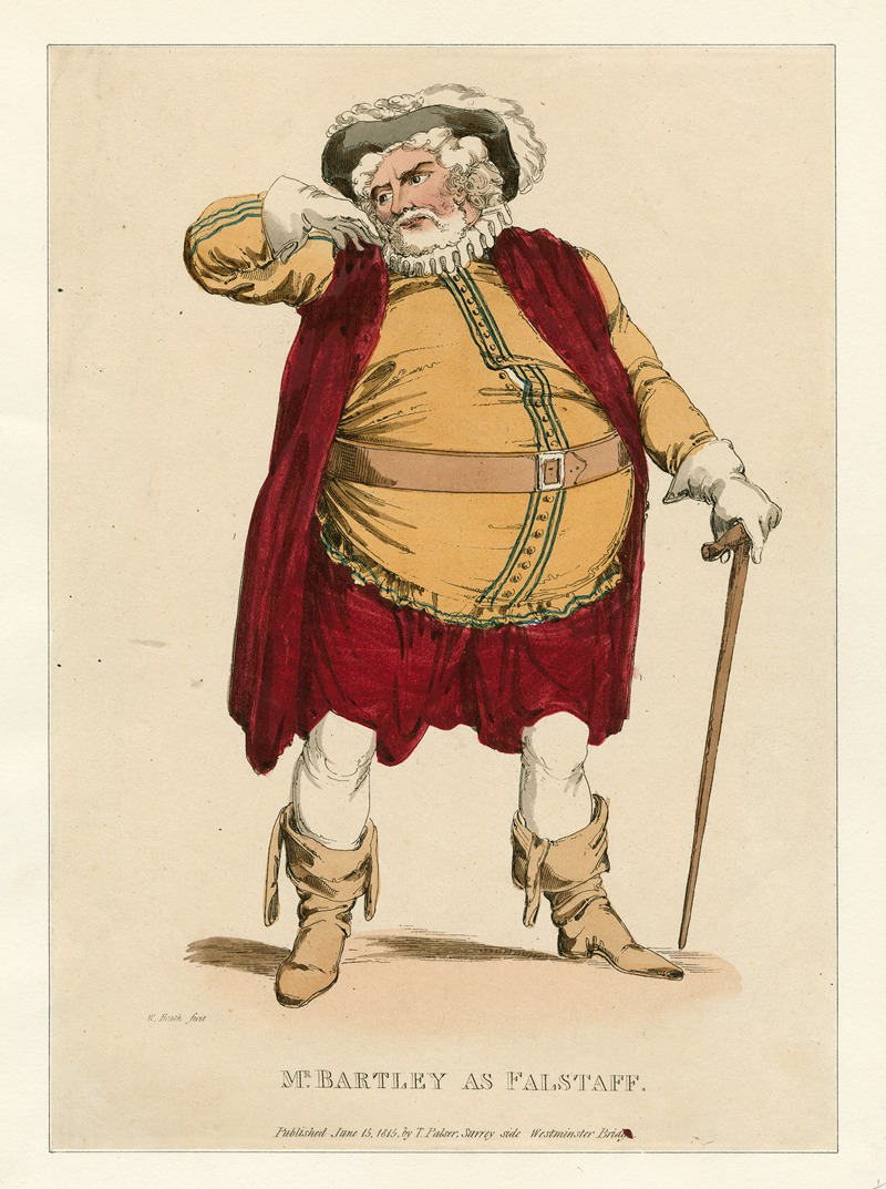 William Heath - Mr. Bartley as Falstaff