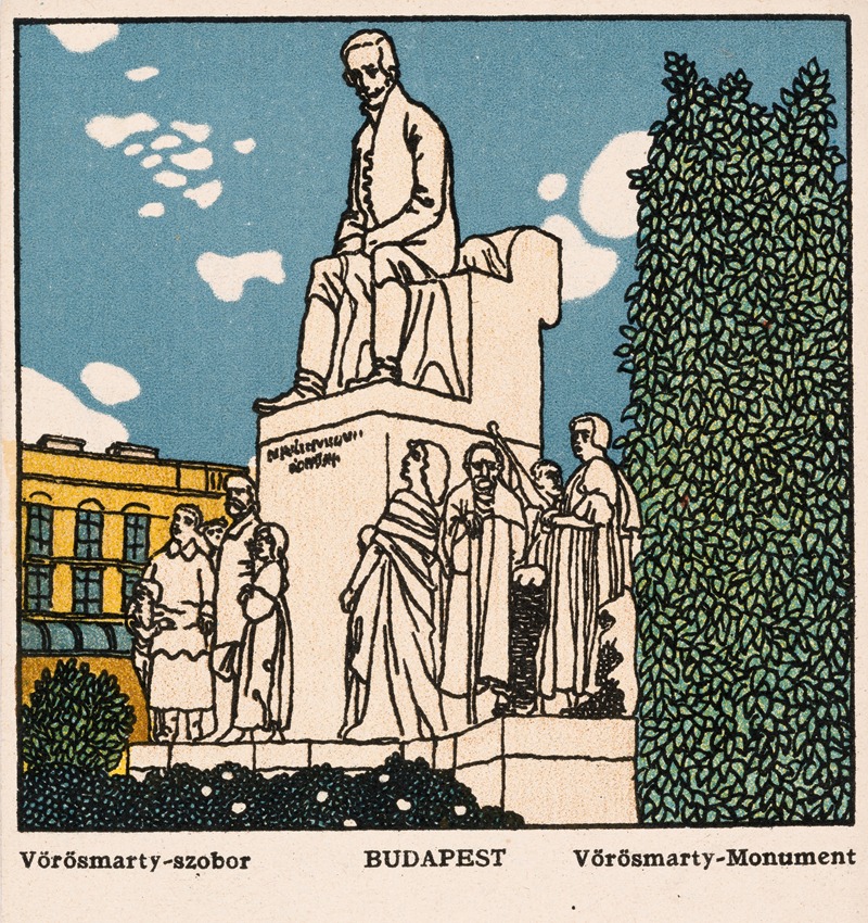 Franz Bernhard Kuhn - Nr. 461: Budapest, Vörösmarty-Monument