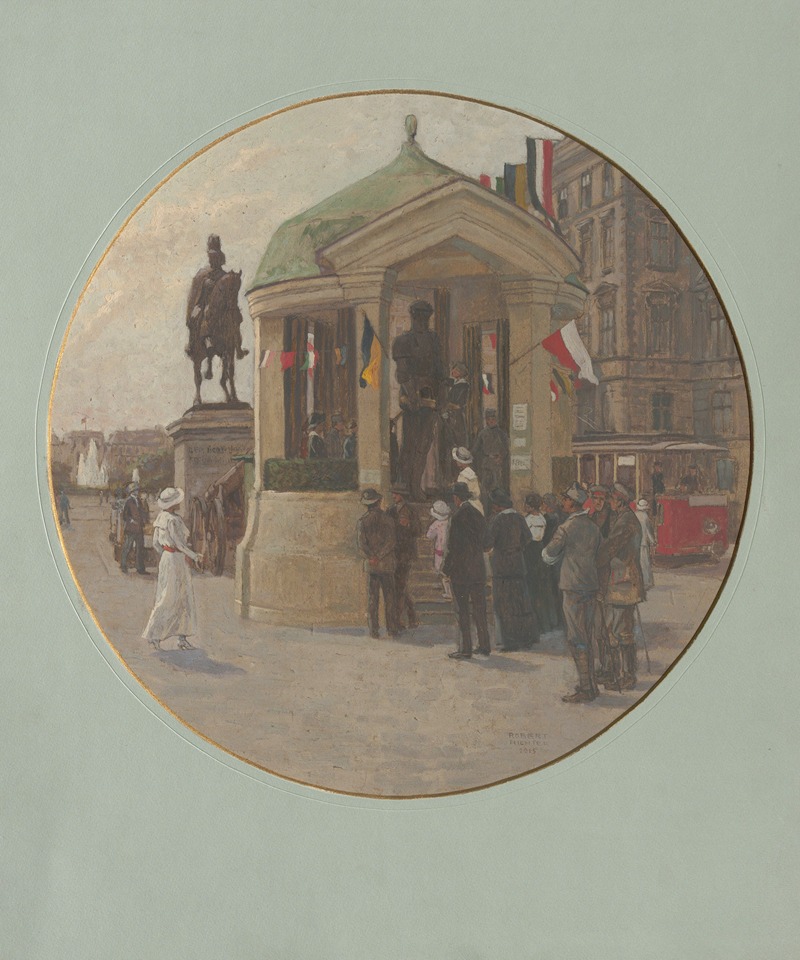 Robert Ludwig Richter - Der ‘Wehrmann in Eisen’ auf dem Schwarzenbergplatz