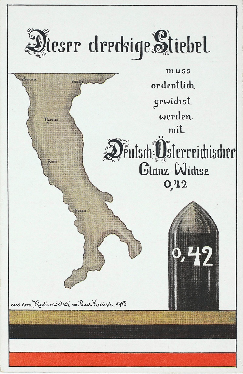 Theo Stroefer's Kunstverlag - Dieser dreckige Stiebel