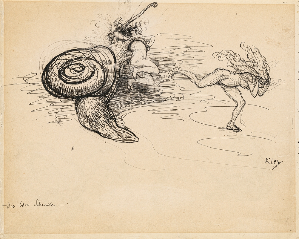 Heinrich Kley - Die böse Schnecke