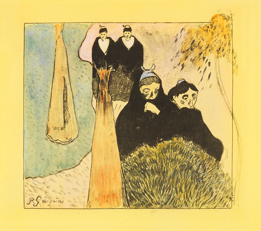 Paul Gauguin - Les vieilles filles à Arles.