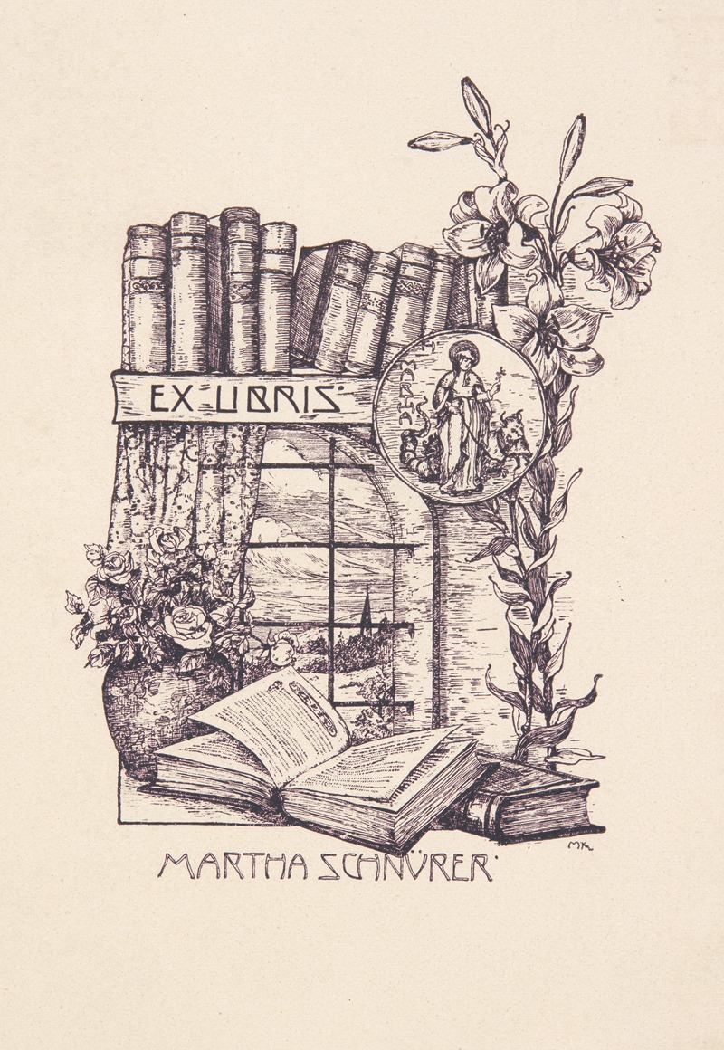 Anonymous - Martha Schnurer – ekslibris