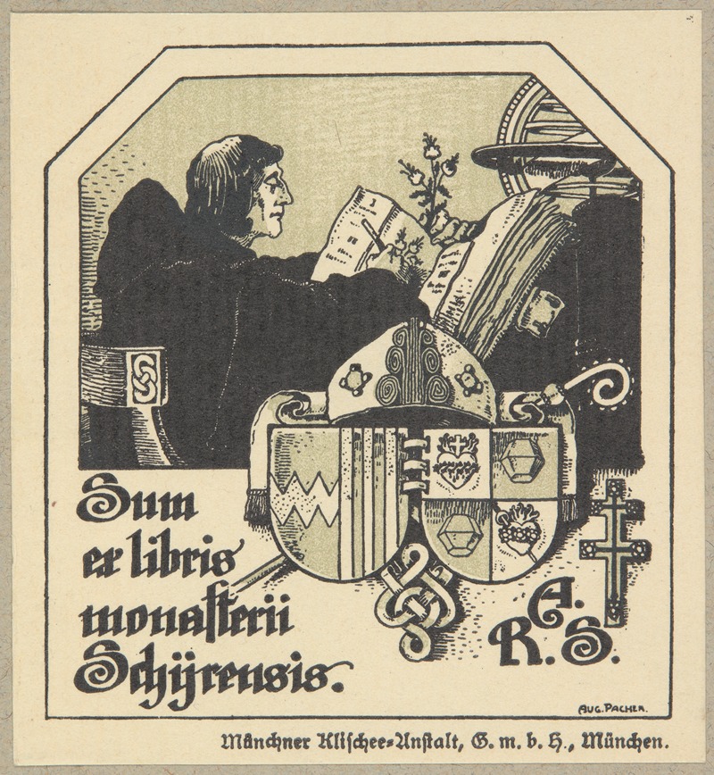 Augustin Pacher - Ekslibris klasztoru Schijrensis (Scheyern)
