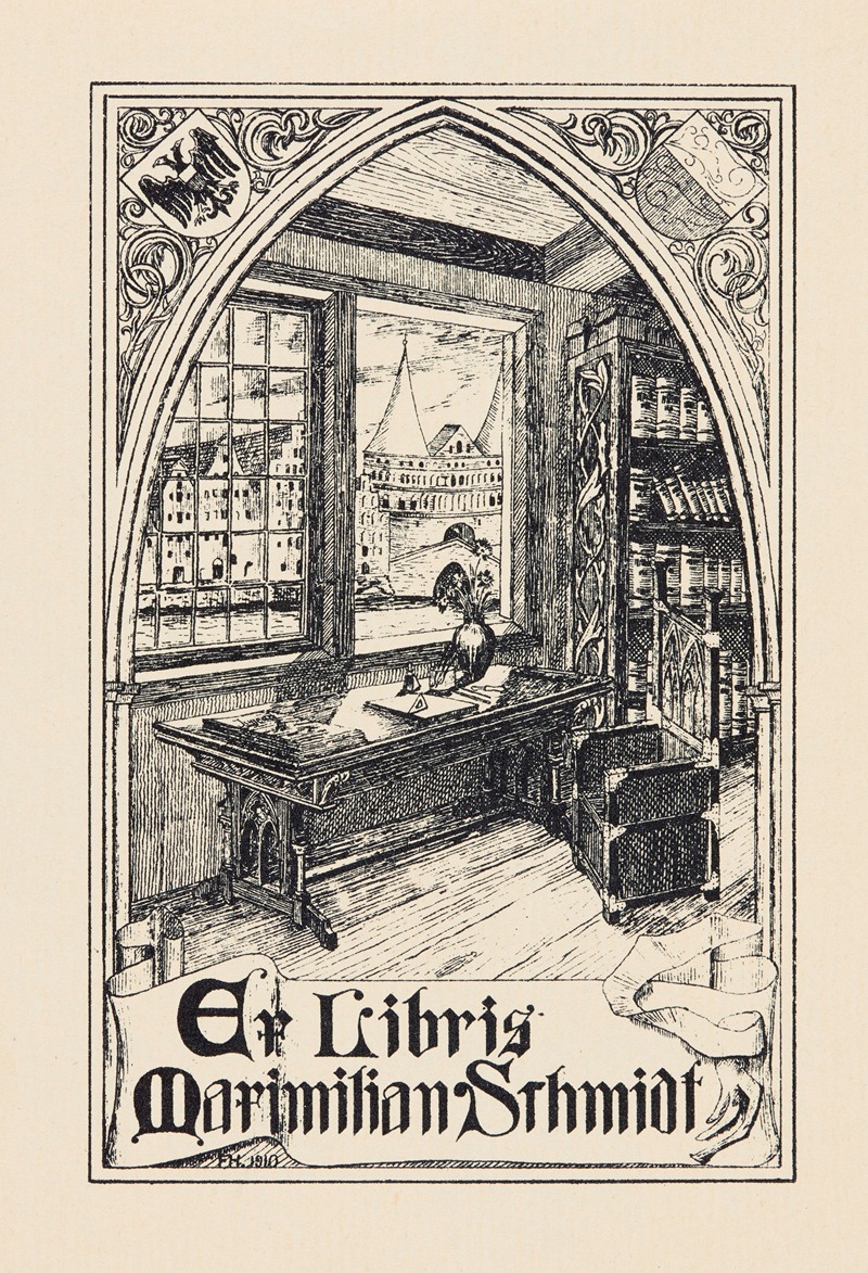 Felix Hollenberg - Bookplate of Maximilian Schmidt