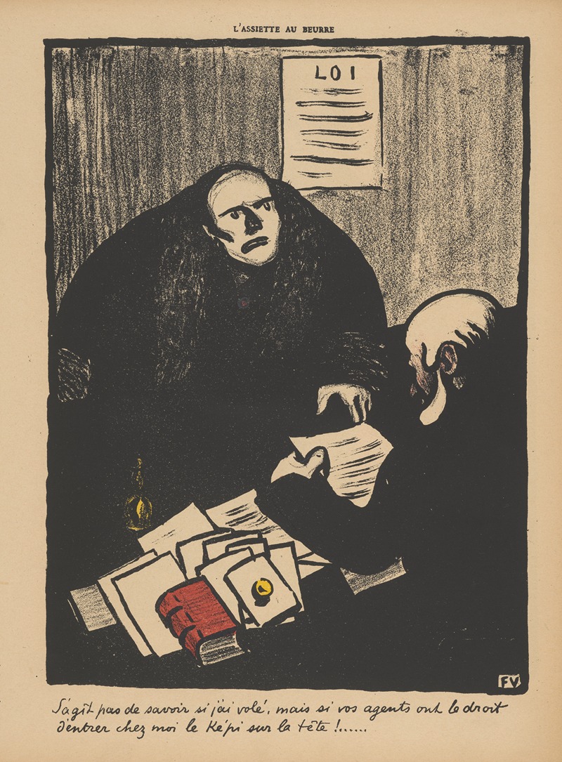 Félix Vallotton - S’agit pas de savoir si j’ai vole (…)