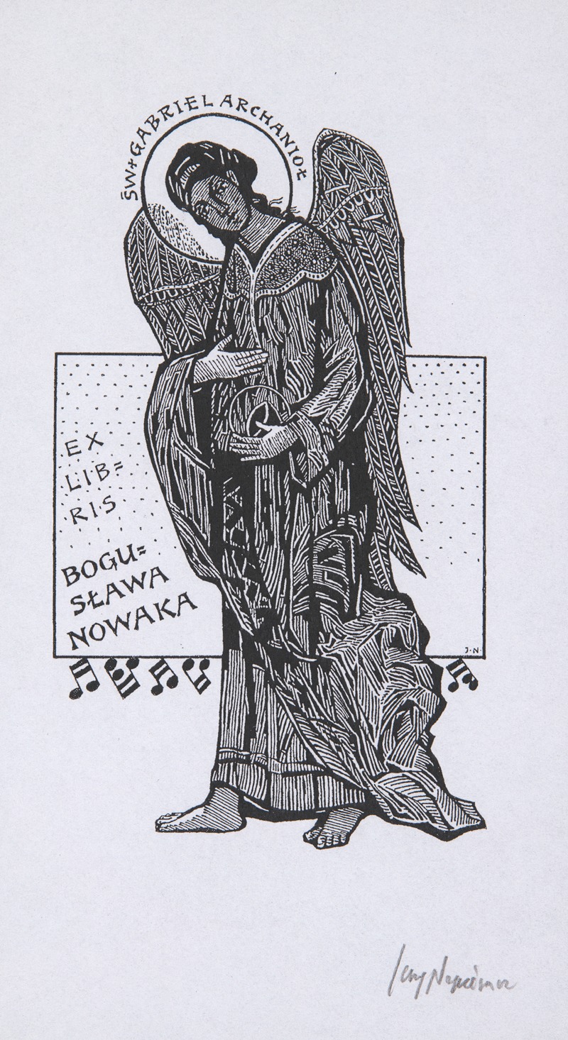 Jerzy Napieracz - Ekslibris Bogusława Nowaka