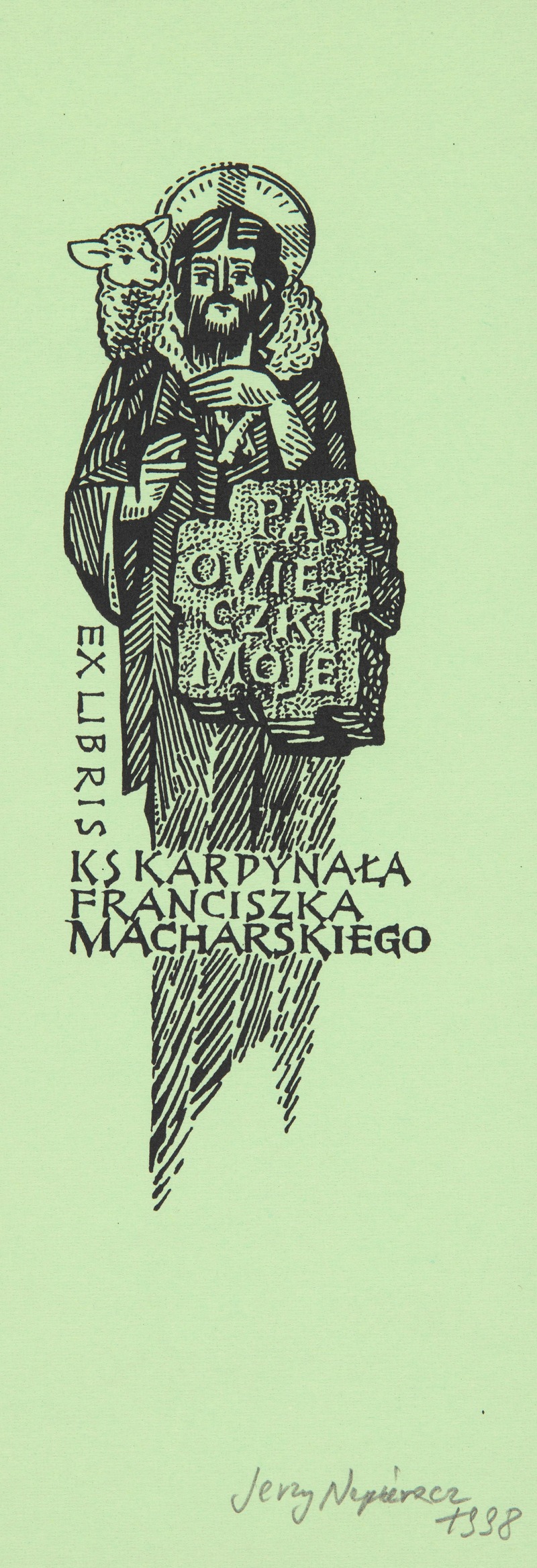 Jerzy Napieracz - Ekslibris kardynała Franciszka Macharskiego (1927-2016)
