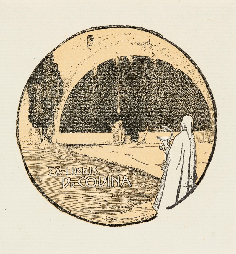 José Triadó - Bookplate of Dr Codina