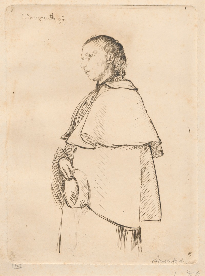 Leopold Kalckreuth - Marie, die Schwester des Künstlers