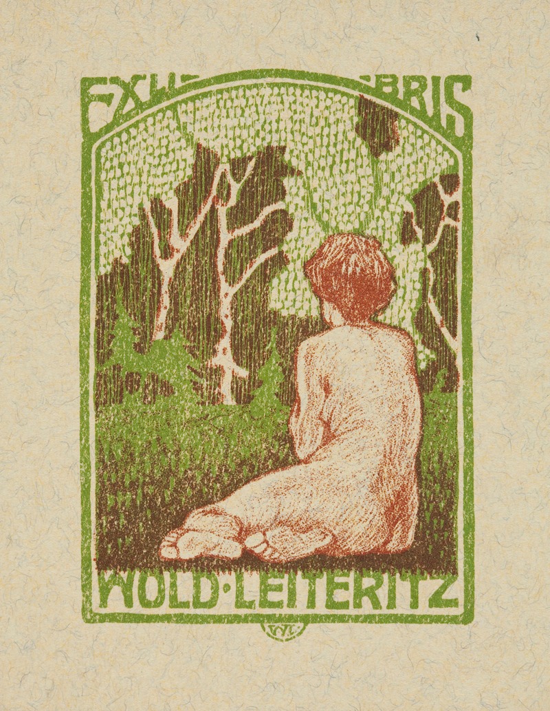 Woldemar Leiteritz - Bookplate of Wold. Leiteritz