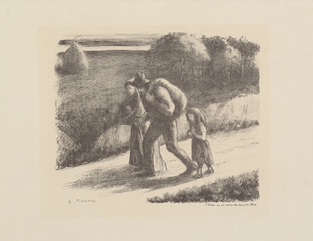 Camille Pissarro - Les trimardeurs