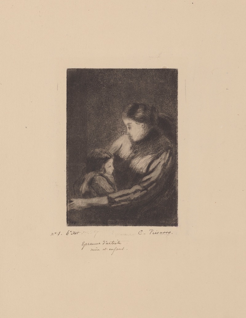 Camille Pissarro - Mère et enfant