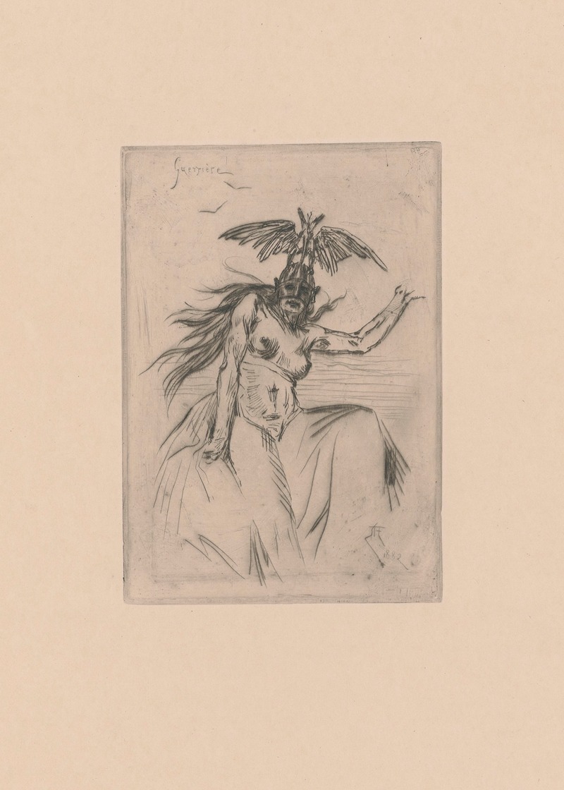 Félicien Rops - Guerrière