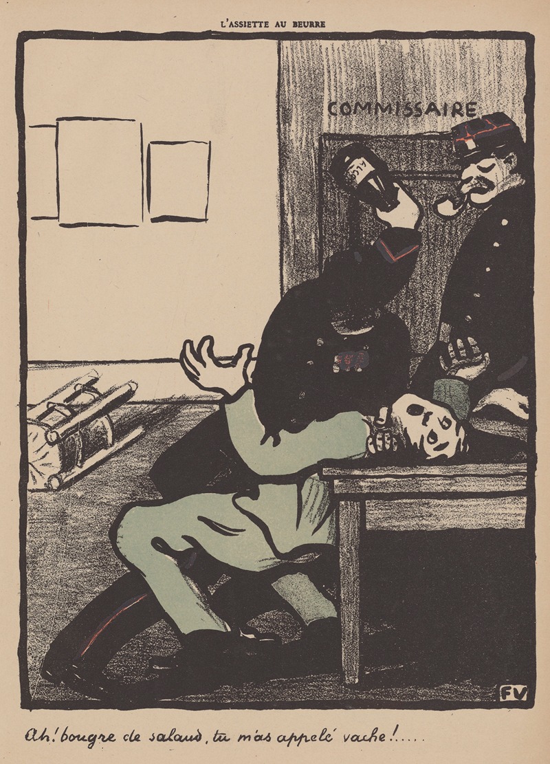 Félix Vallotton - Ah! bougre de salaud, tu m’as appelé vache!
