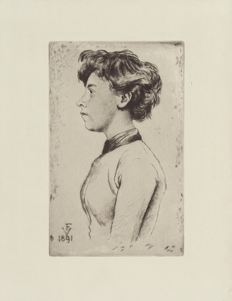 Félix Vallotton - Jeune fille en buste
