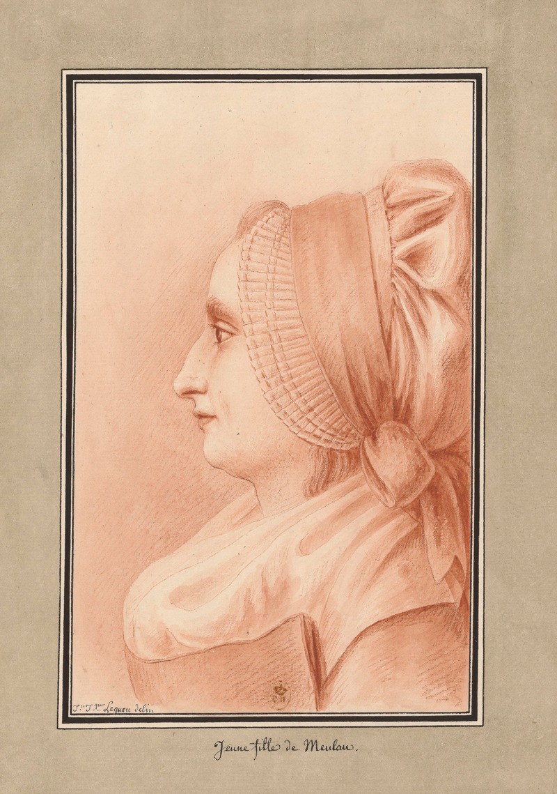 Jean Jacques Lequeu - Jeune fille de Meulan