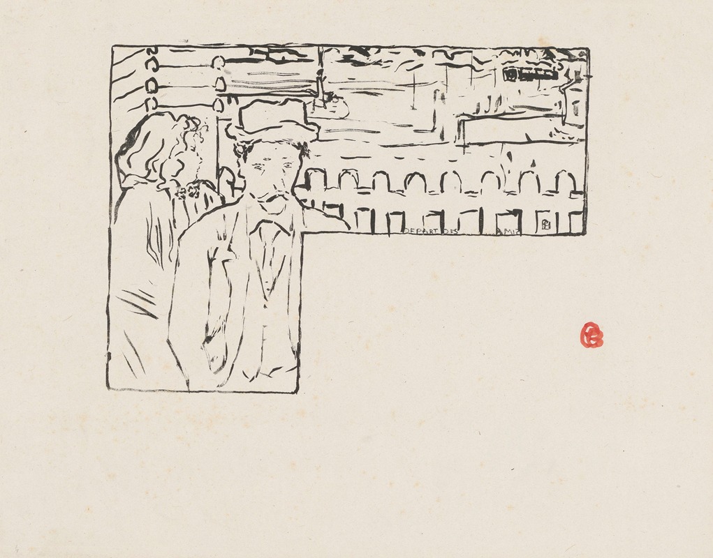 Pierre Bonnard - Départ des amis