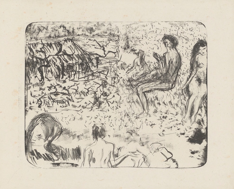 Pierre Bonnard - Paysage aux figures nues