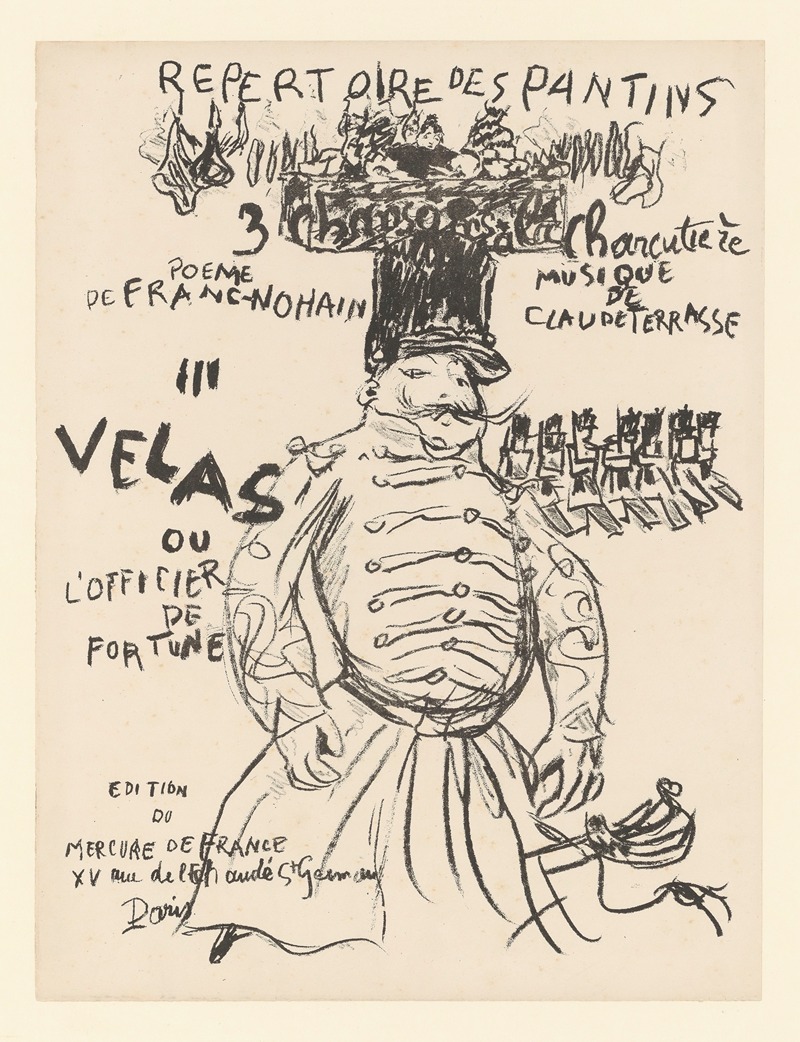 Pierre Bonnard - Trois chansons à la charcutière – Velas ou l’officier de fortune
