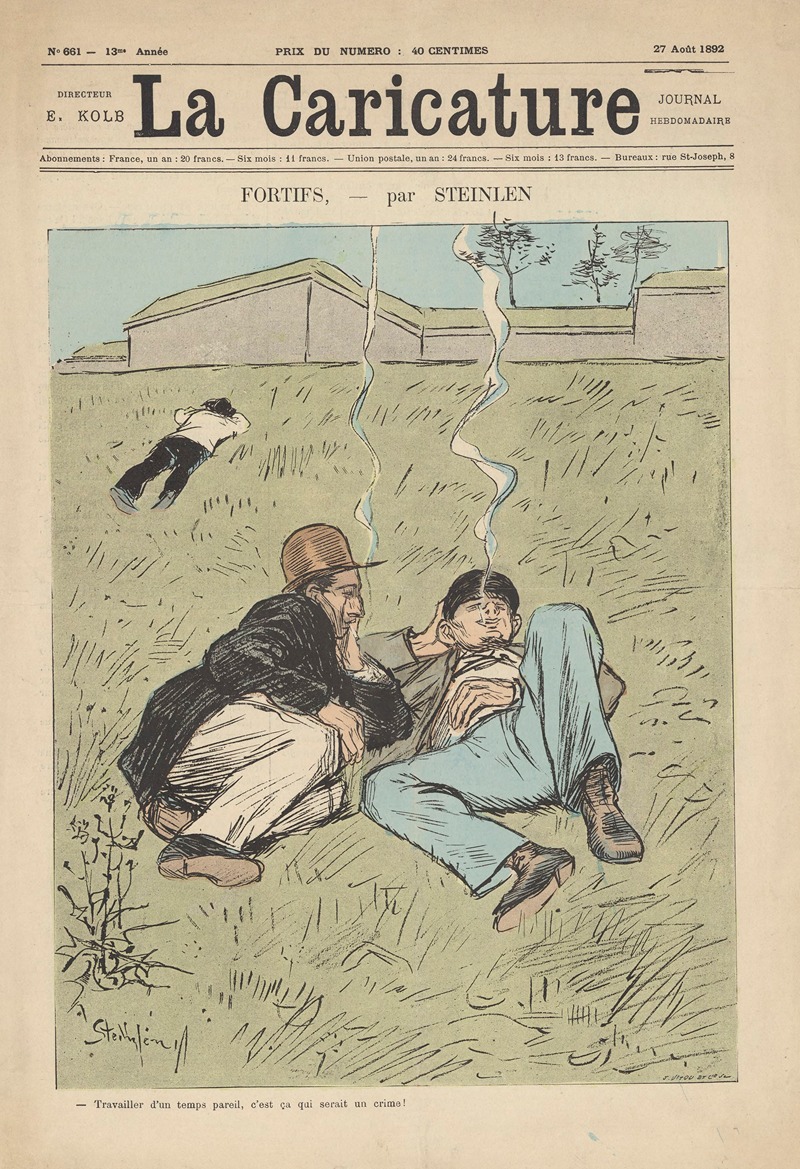 Théophile Alexandre Steinlen - Fortifs