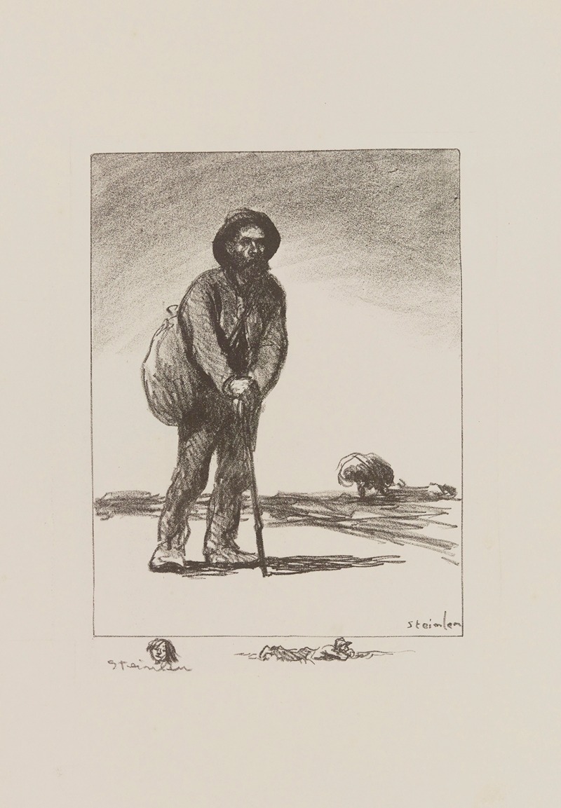 Théophile Alexandre Steinlen - Le chemineau à la besace