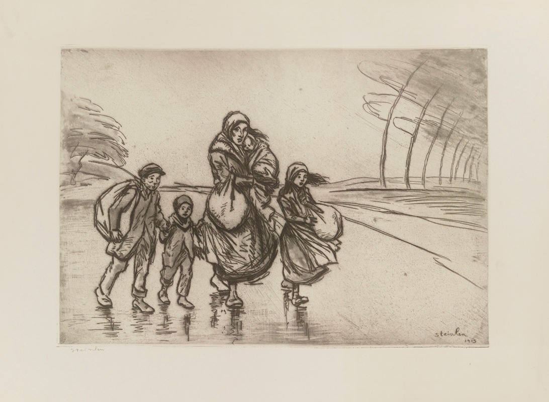 Théophile Alexandre Steinlen - Le coup de vent