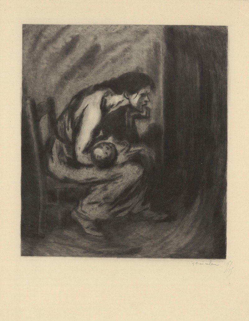 Théophile Alexandre Steinlen - L’Enfant malade