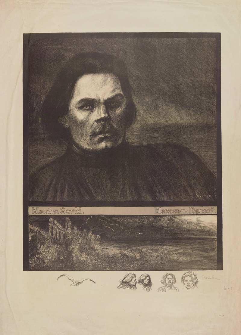 Théophile Alexandre Steinlen - Maxim Gorki