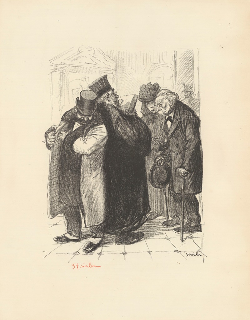 Théophile Alexandre Steinlen - On détrousse au coin des lois
