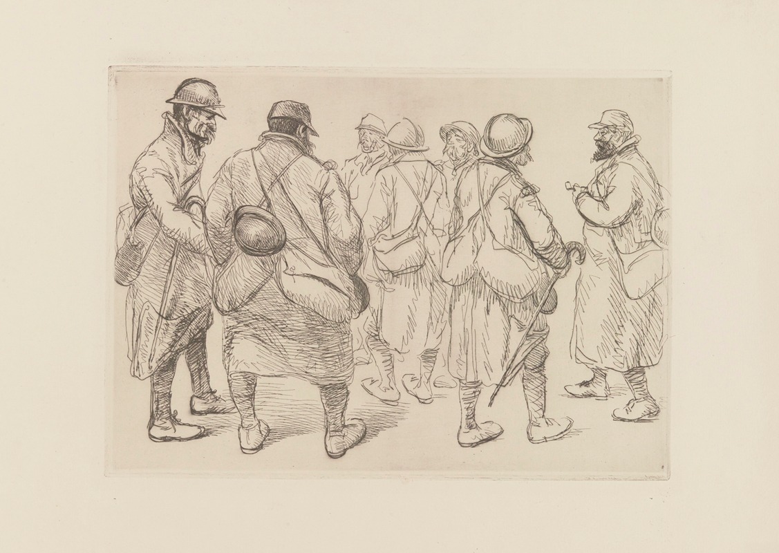 Théophile Alexandre Steinlen - Permissionnaires n° 2