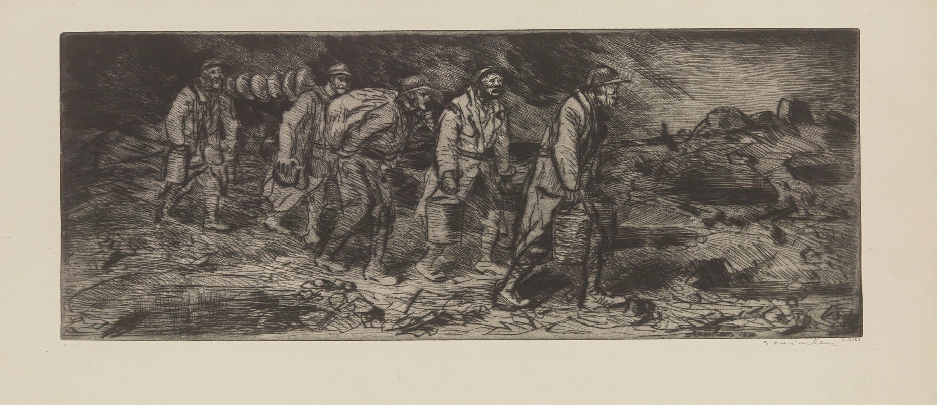 Théophile Alexandre Steinlen - Ravitaillement en première ligne