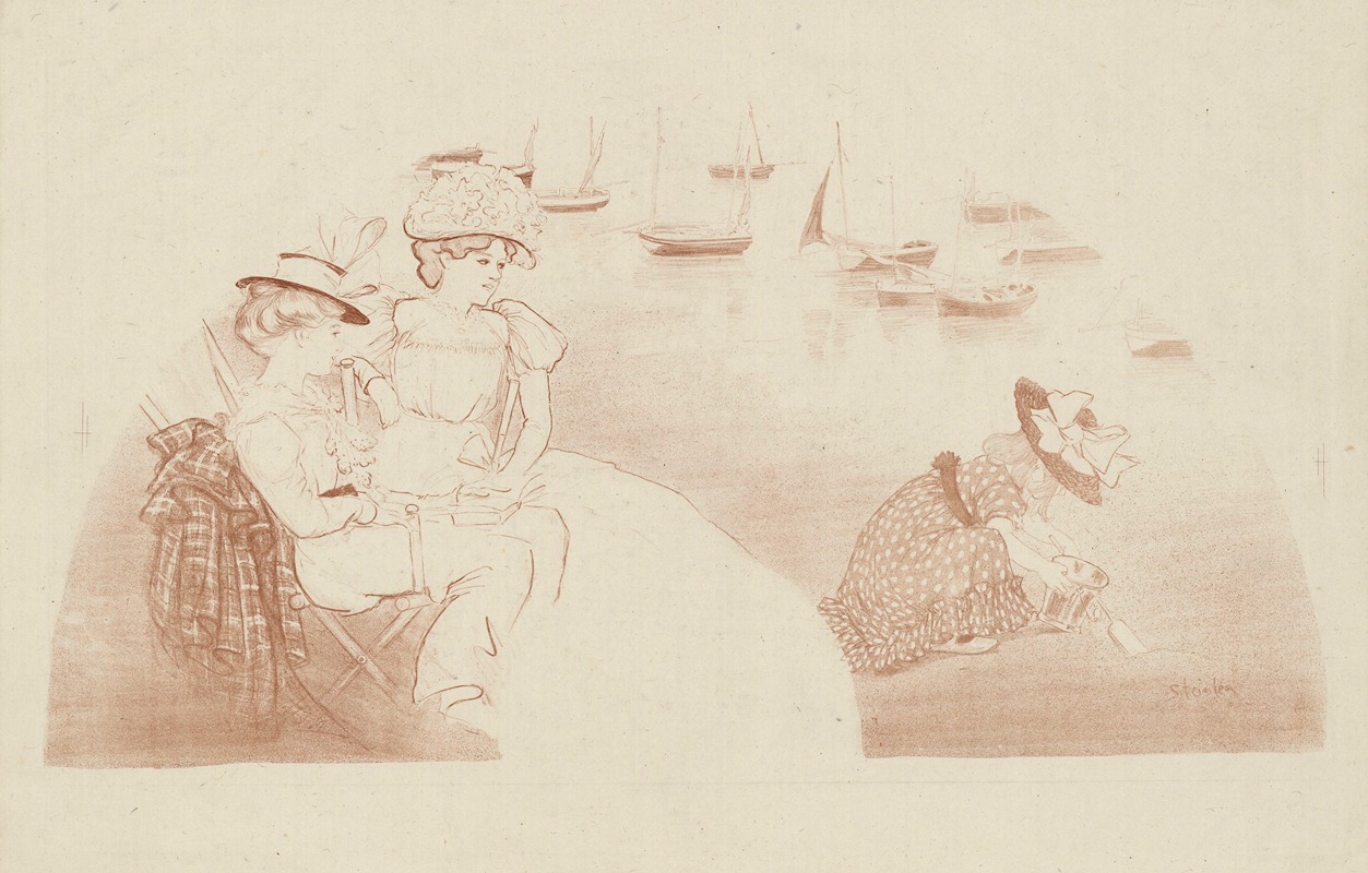 Théophile Alexandre Steinlen - Sur la plage
