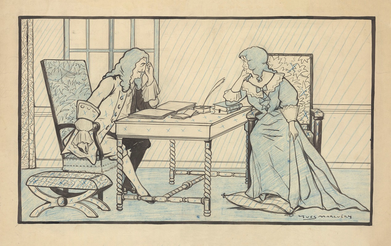 Yves Marevéry - Georges Grand et Marie Leconte dans ‘Le ménage de Molière’ de Maurice Donnay