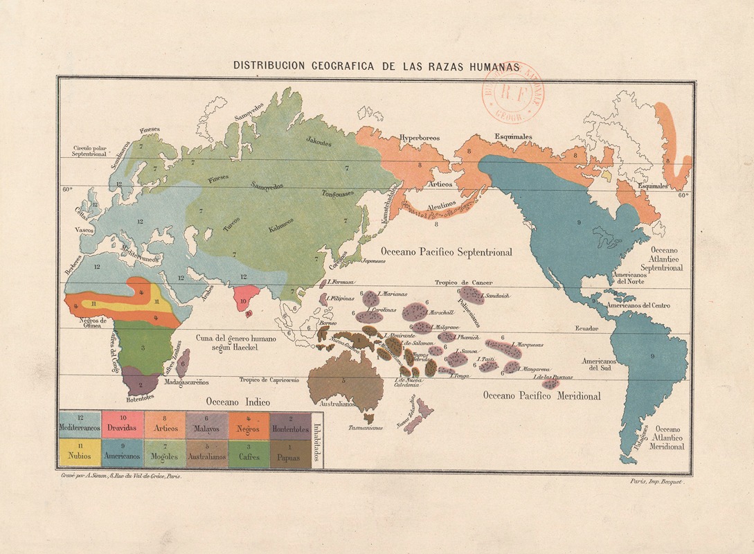A. Simon - Distribucion geografica de las razas humanas