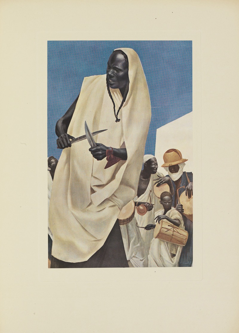 Alexandre Jacovleff - La Danse du Kuli-Kuta (Niamey)