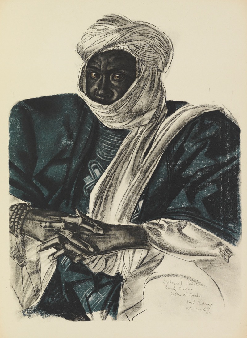 Alexandre Jacovleff - Mohamed Salek, dit Doud Moura, Sultan du Ouadai