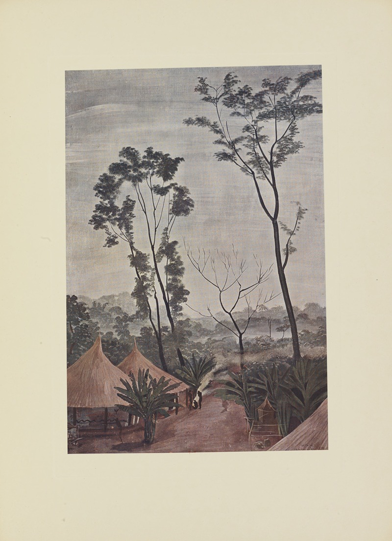 Alexandre Jacovleff - Un Village dans l’Oubangui-Chari