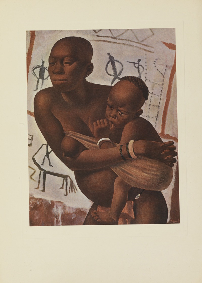 Alexandre Jacovleff - Femme Banda avec son enfant