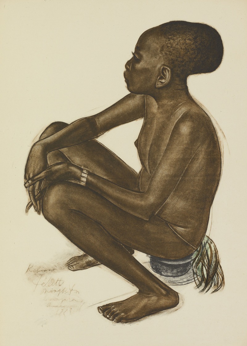 Alexandre Jacovleff - Kotiané, Filette Mangbetou (Niangara)