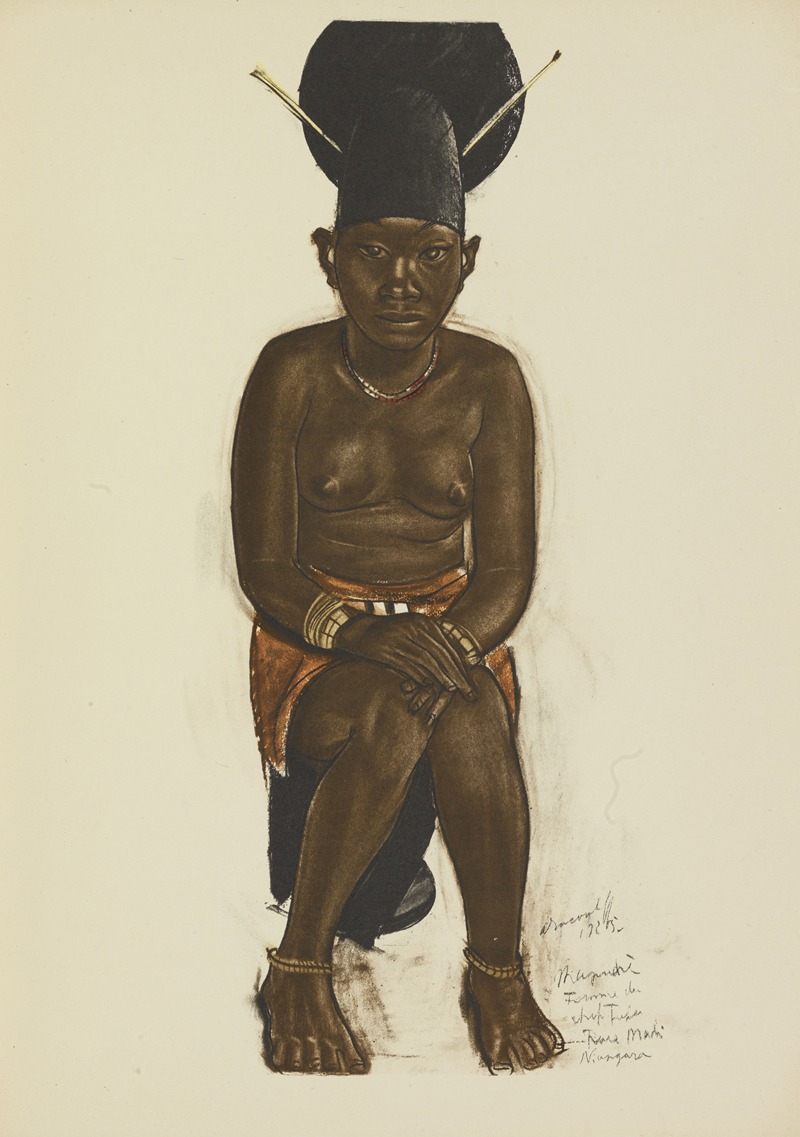 Alexandre Jacovleff - Napudrè, Femme de Tuba (Niangara)
