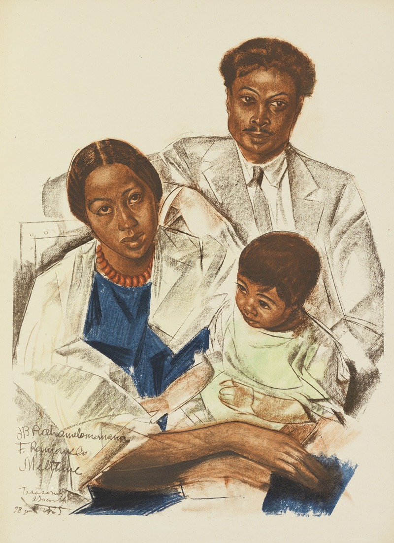 Alexandre Jacovleff - Famille Malgache (Tananarive)
