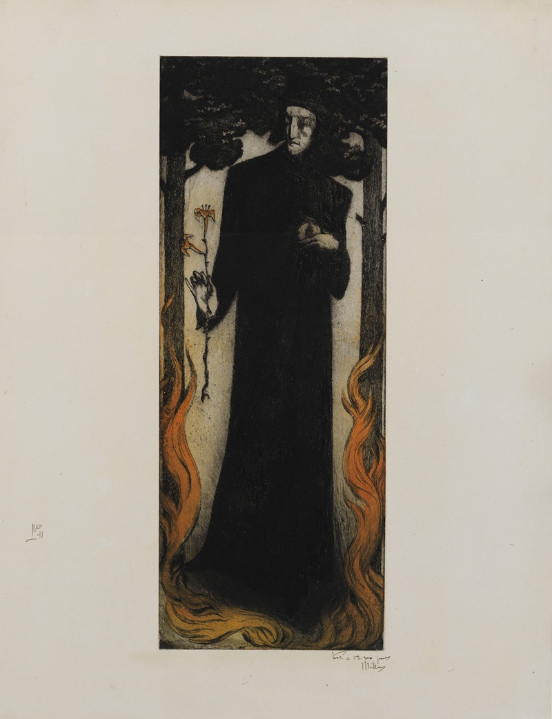 Alfredo Müller - Dante au lys ou Incipit Vita nova
