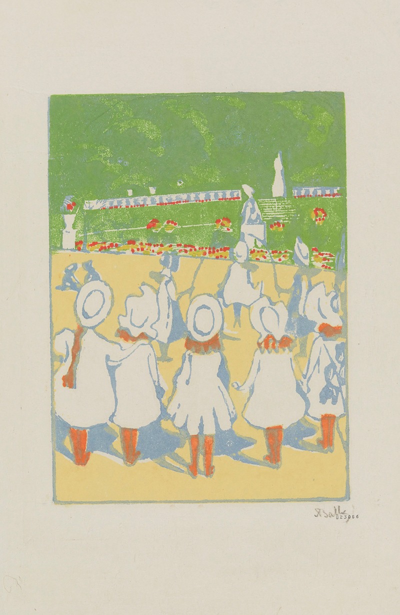 Alice Bally - Petites filles au Luxembourg