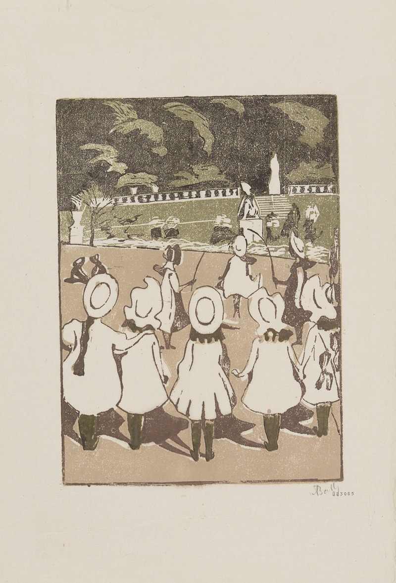 Alice Bally - Petites filles au Luxembourg