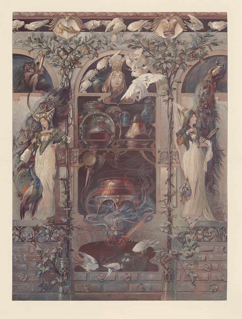Anton Seder - Naturalistische Decorationsmalereien Pl.2