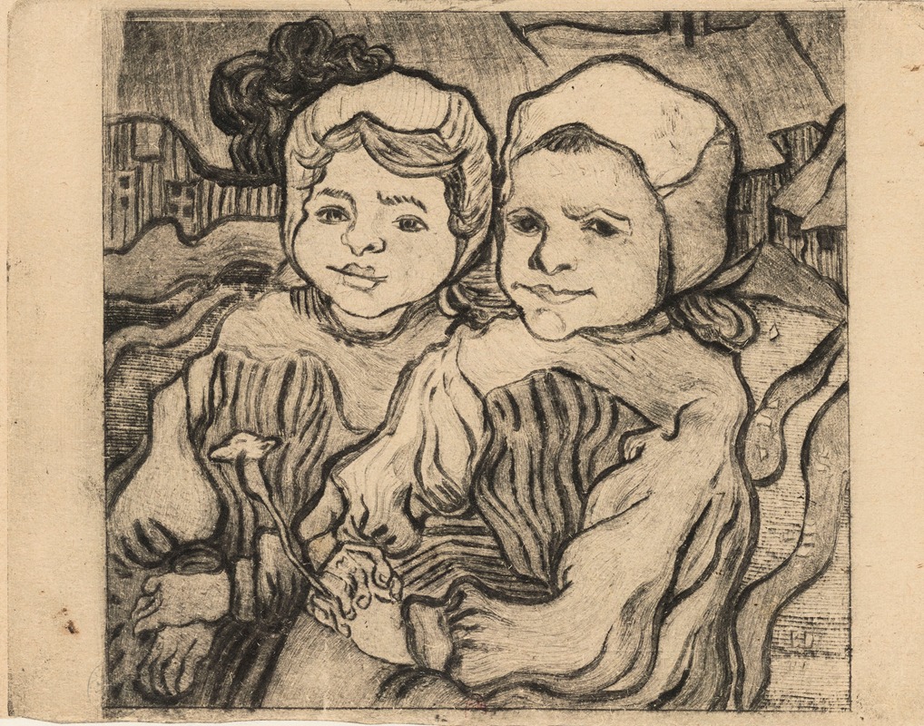 Blanche Derousse - Les Deux fillettes (after Van Gogh)